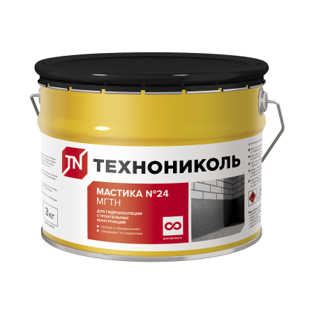 ТЕХНОНИКОЛЬ Мастика гидроизоляционная №24 (МГТН), коробка (4 ведра) (224505)