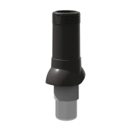 ТЕХНОНИКОЛЬ Вентиляционный выход ТЕХНОНИКОЛЬ D110/160 изолированный, черный, шт (155078)