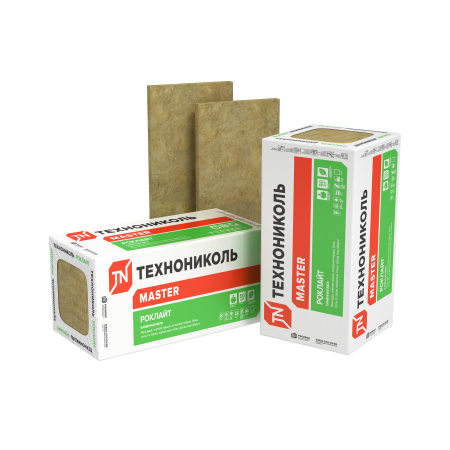 ТЕХНОНИКОЛЬ Утеплитель РОКЛАЙТ, 1200х600х50 мм, (8 плит, 5,76 кв.м) (332797)