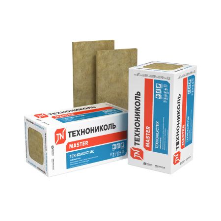 ТЕХНОНИКОЛЬ Звукоизоляция ТЕХНОАКУСТИК, 1200х600х50 мм, (8 плит, 5,76 кв.м) (441217)