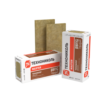 ТЕХНОНИКОЛЬ Звукоизоляция ТЕХНОФЛОР СТАНДАРТ, 1200х600х40 мм, (6 плит, 4,32 кв.м) (395408)